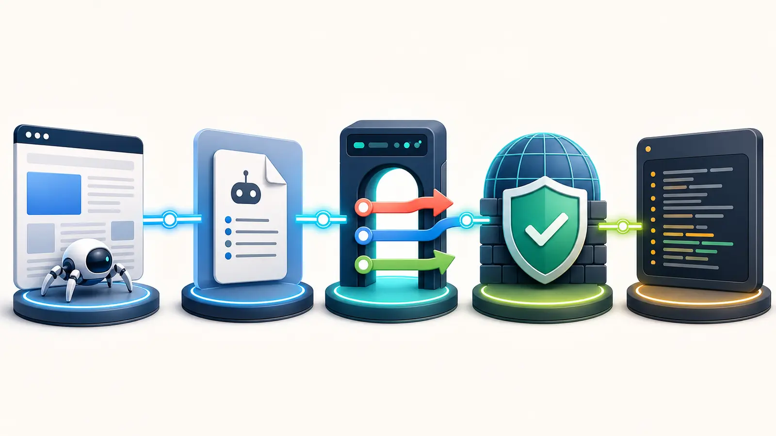 Free AI crawler access tester checking robots policy, delivery, security and server logs