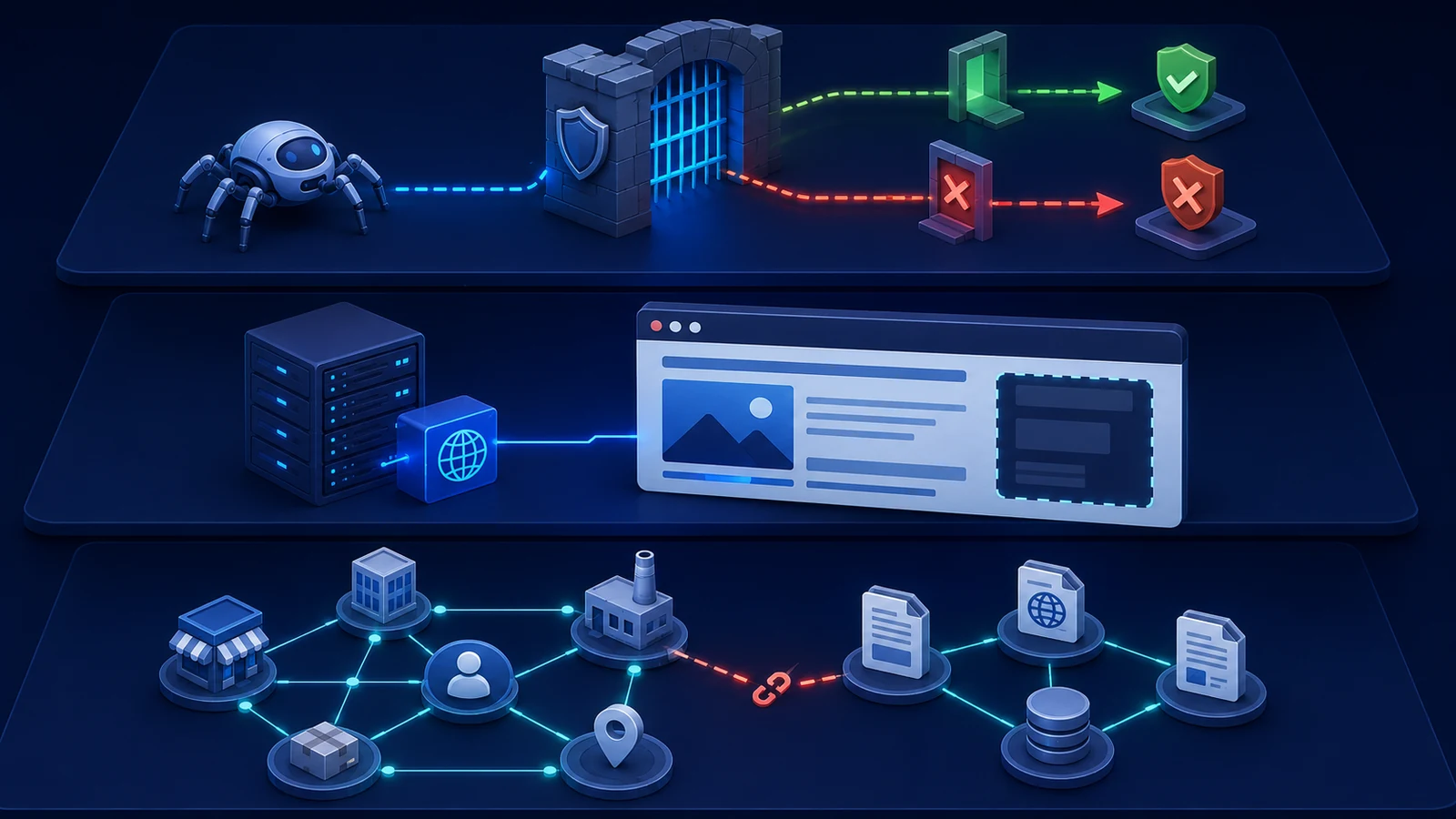 Three layers of technical issues affecting AI search visibility