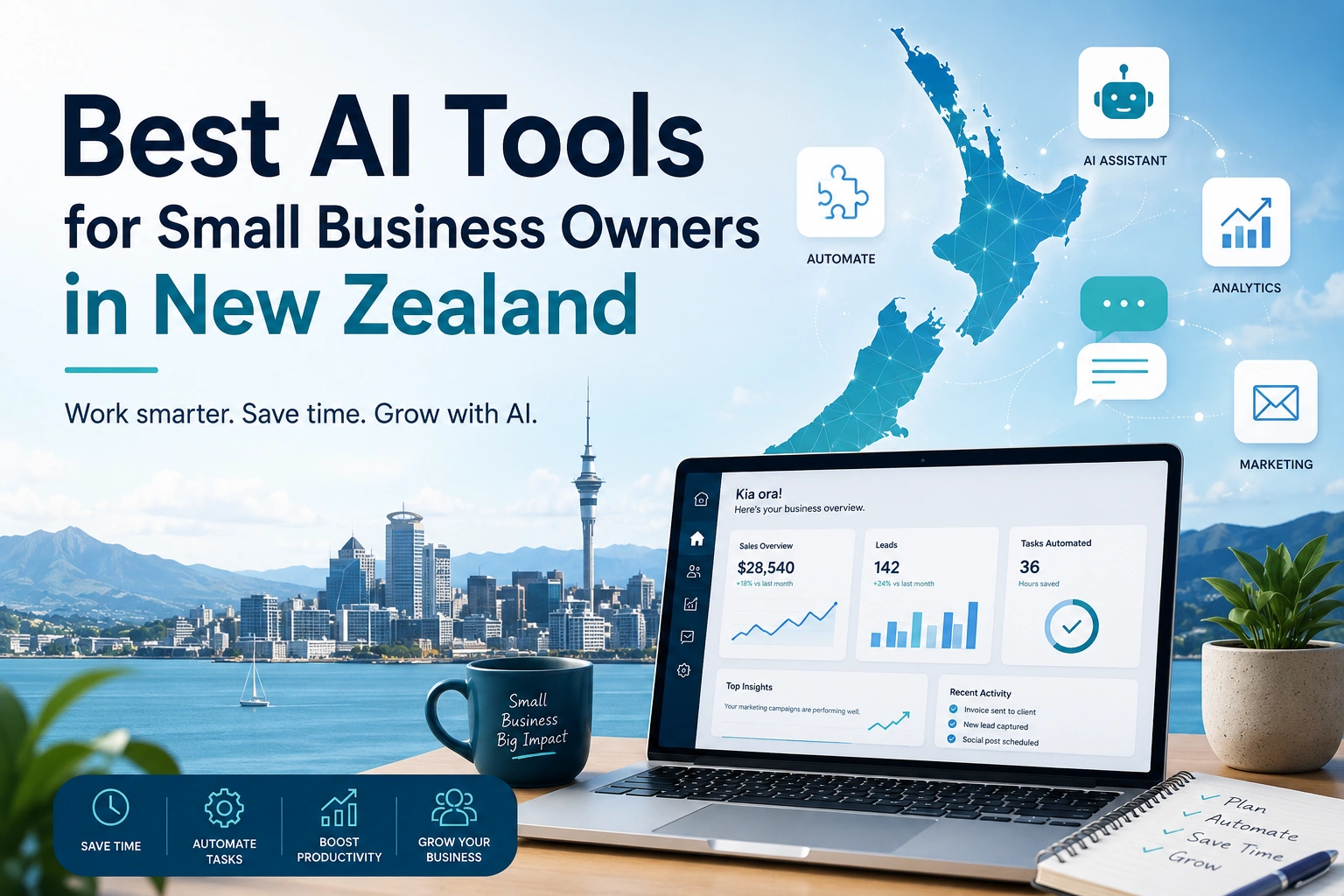 best ai tools for small business owners in new zealand
