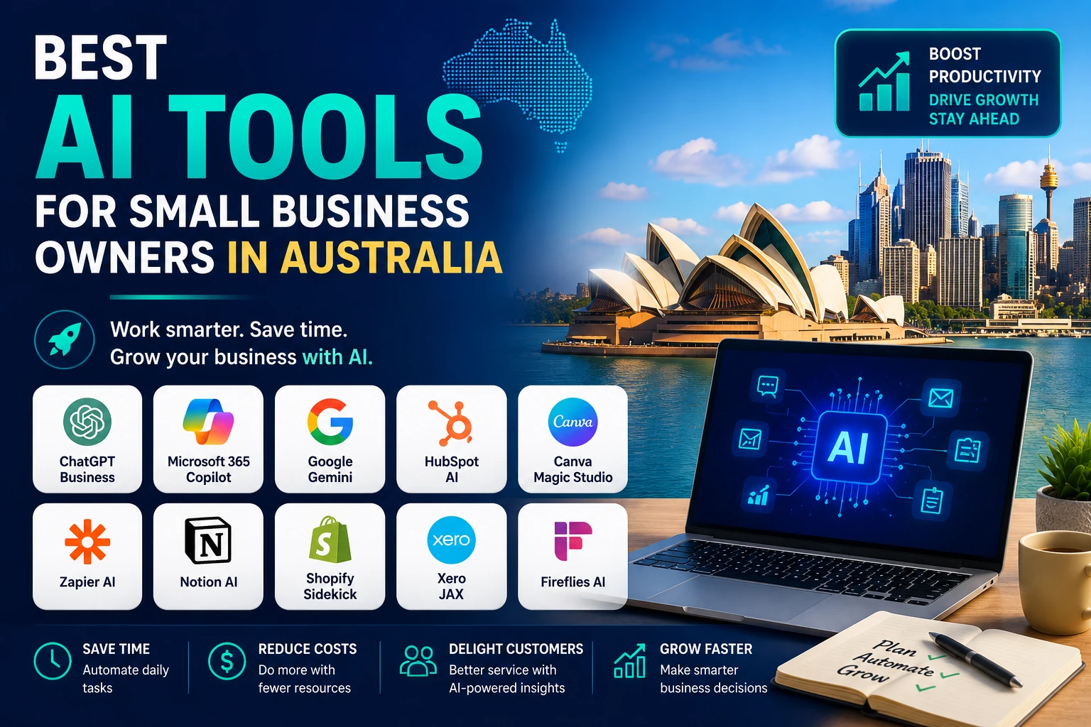 best ai tools for small business owners Australia