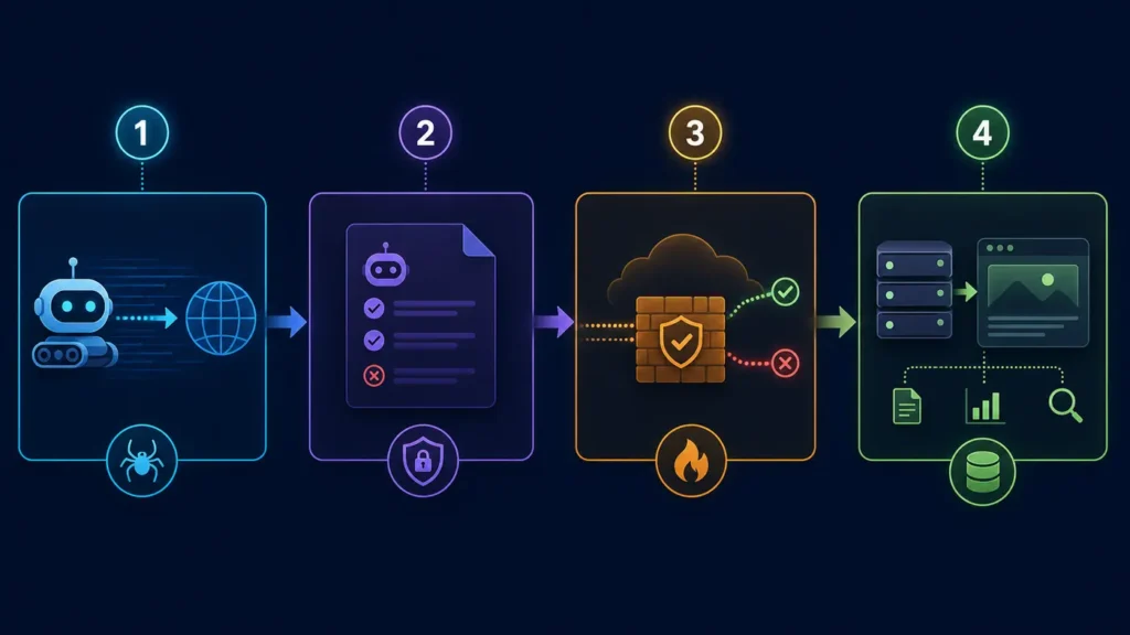 ClaudeBot blocked by Cloudflare diagnostic workflow from crawler request to origin logs