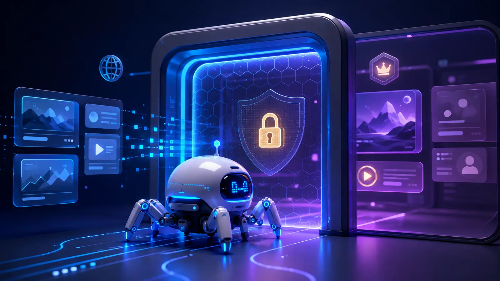 AI crawler reaching public membership content while protected member content stays secured
