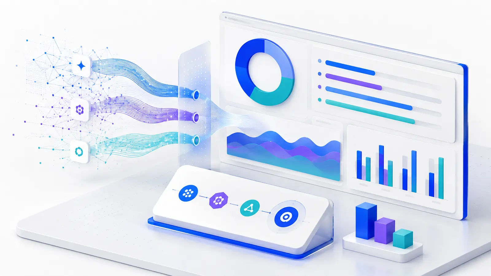 AI share of voice calculation dashboard comparing brand visibility across AI platforms