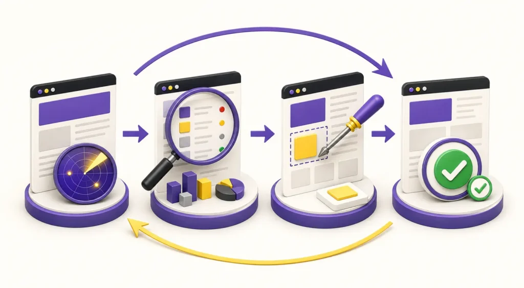 Baseline evidence inspection minimal fix and controlled retest workflow