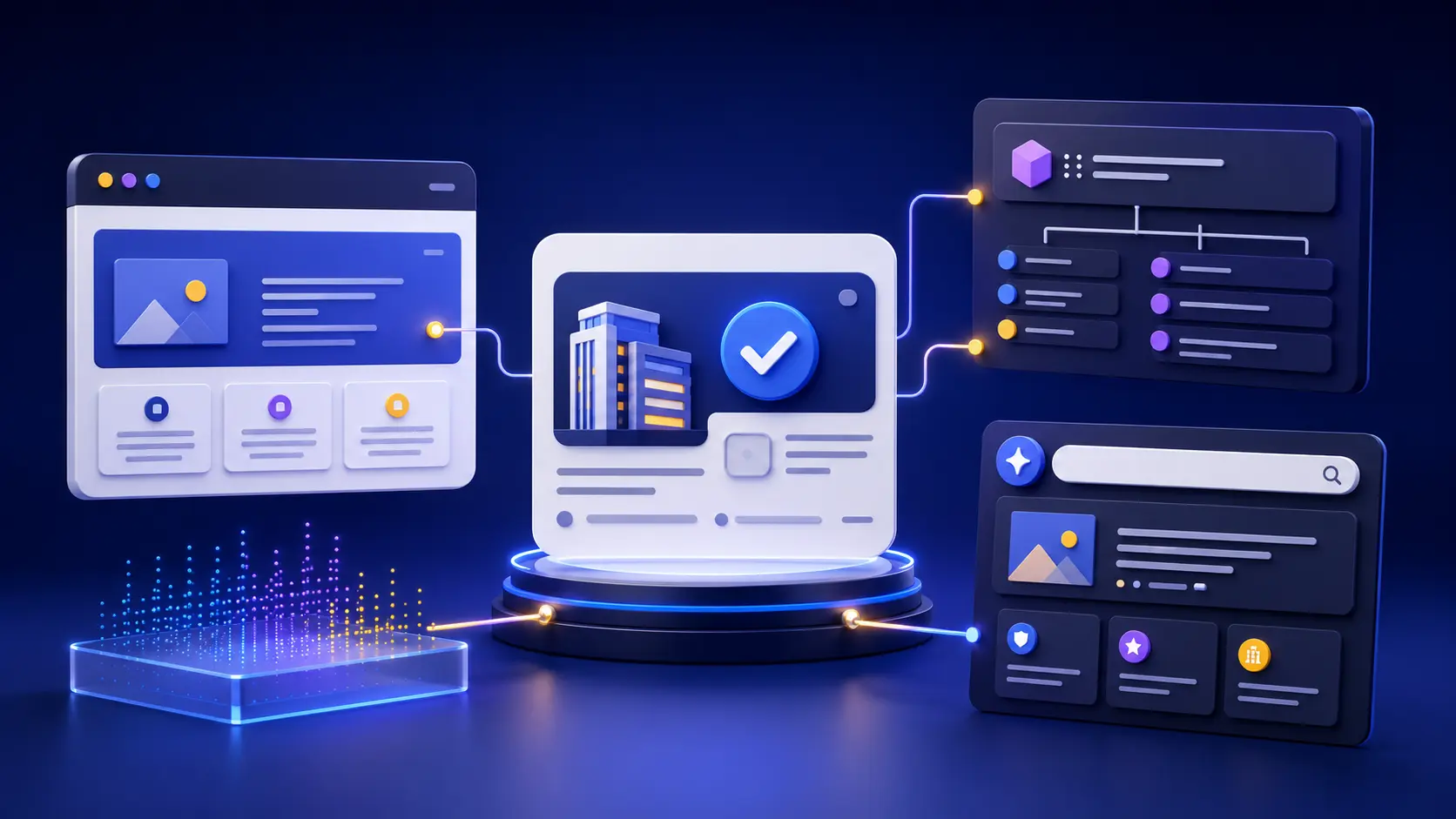 Brand facts page for AI search connected to structured data and AI results