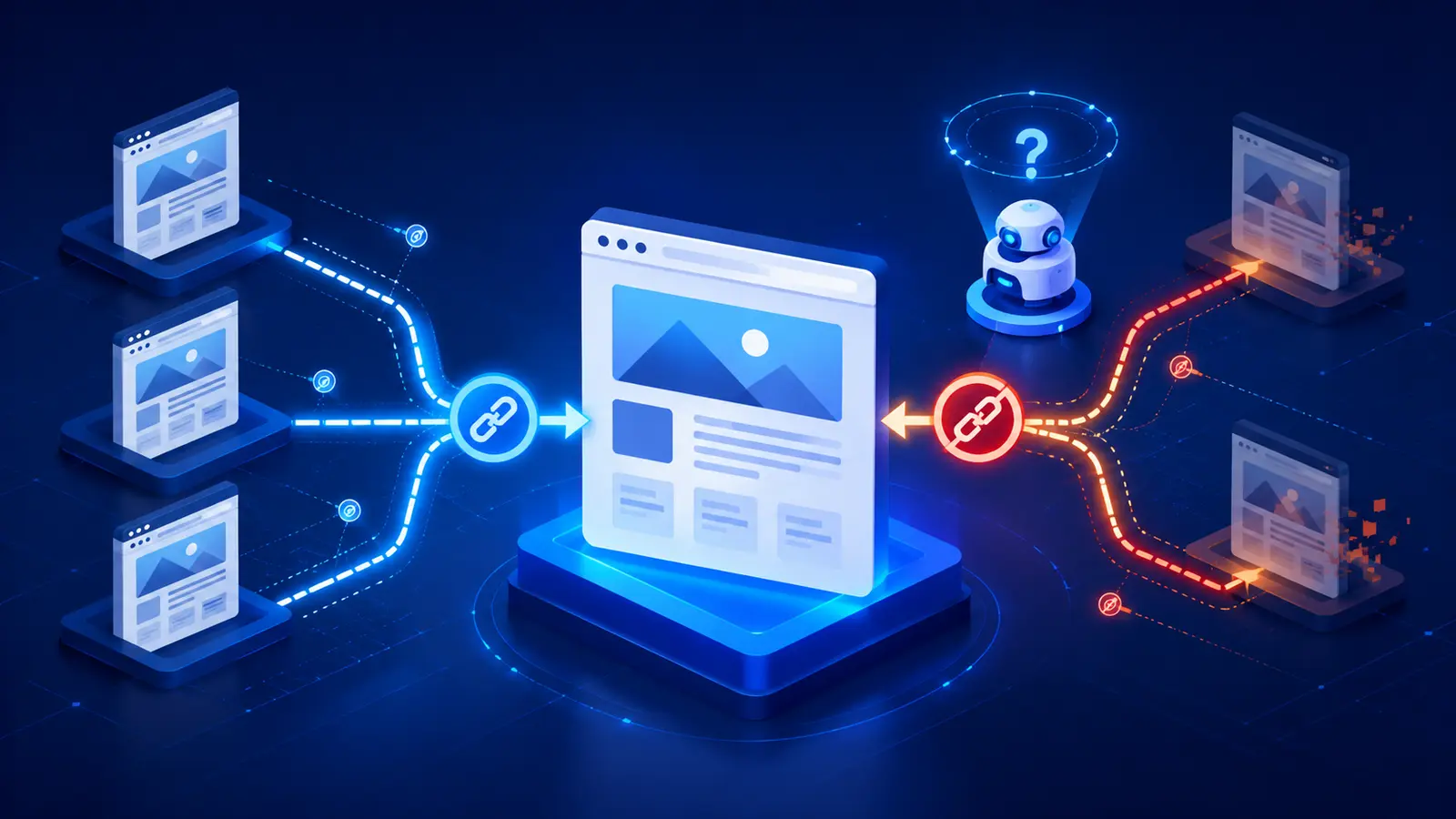 Canonical tag mistakes affecting AI discovery shown as conflicting URL paths