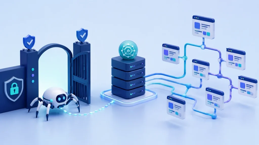 Crawler access versus URL discovery through robots.txt and XML sitemaps