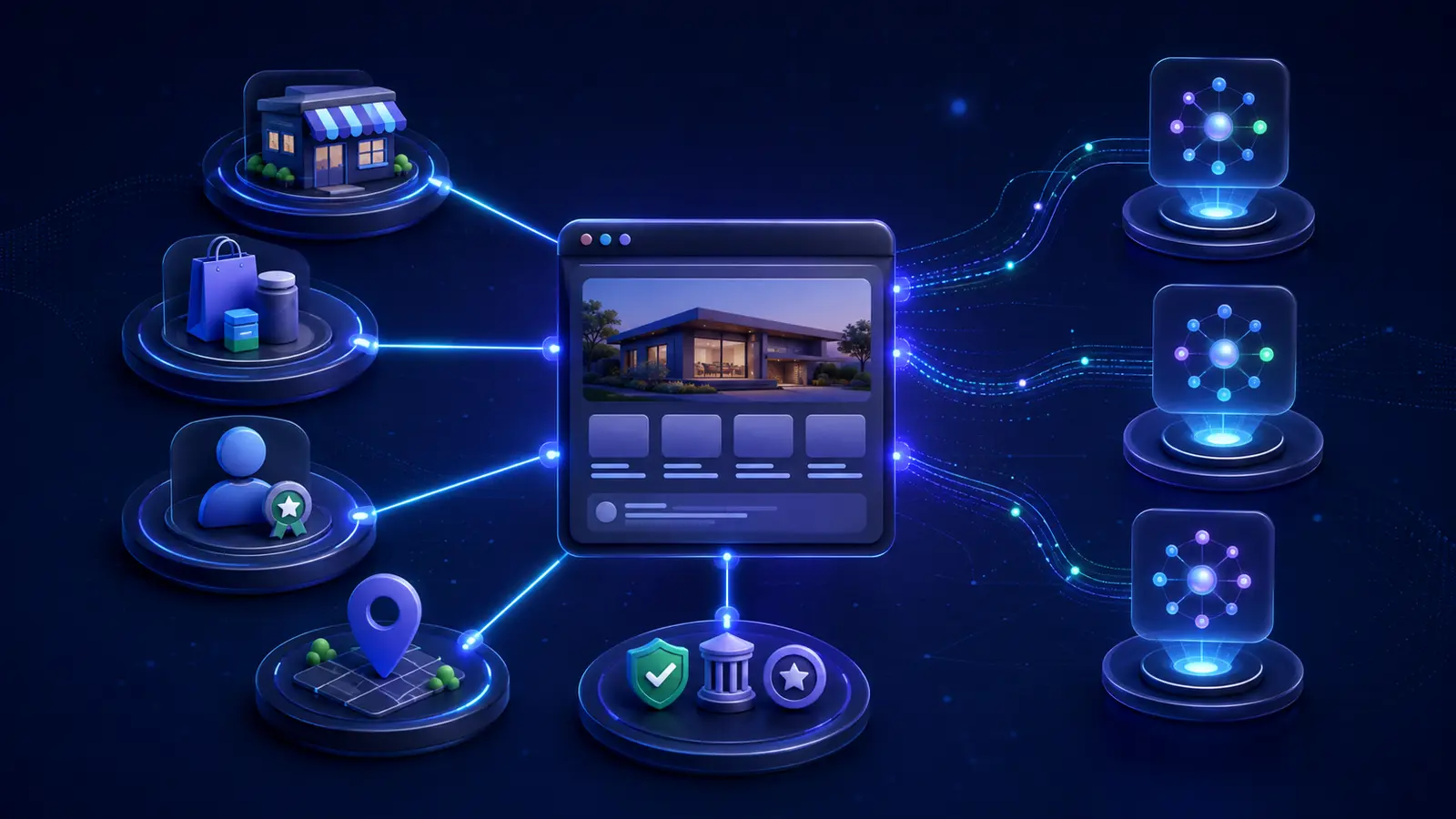 Entity signals connecting a business website to AI search systems