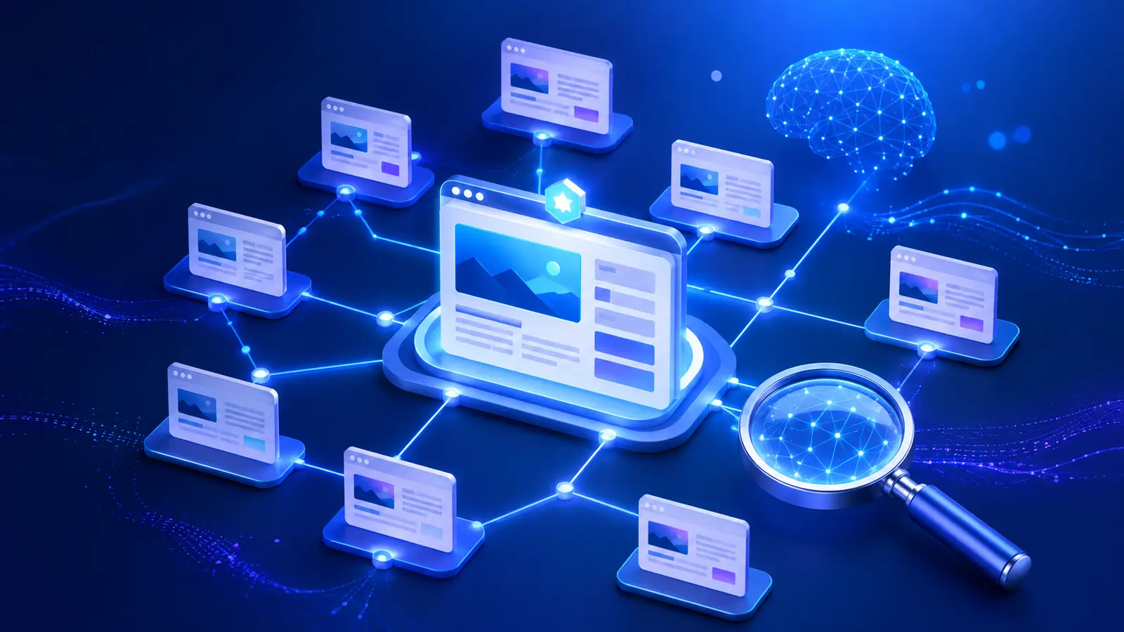 Internal linking for AI search discovery network connecting website pages