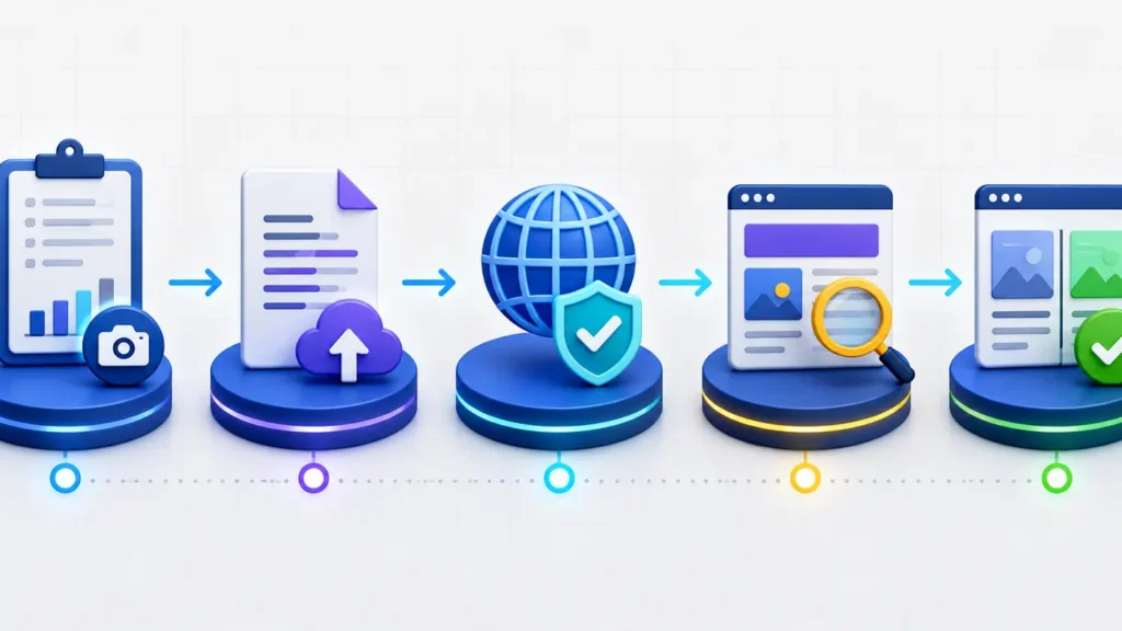 Five-step llms.txt validation workflow for SaaS websites