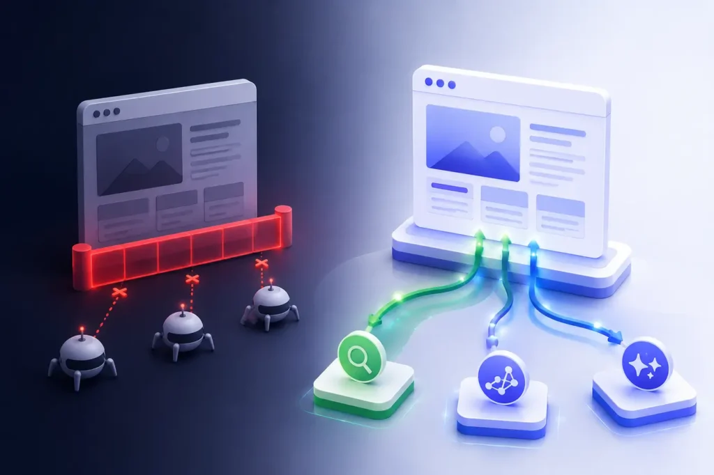 Website recovery from blocked crawling to healthy search and AI discovery