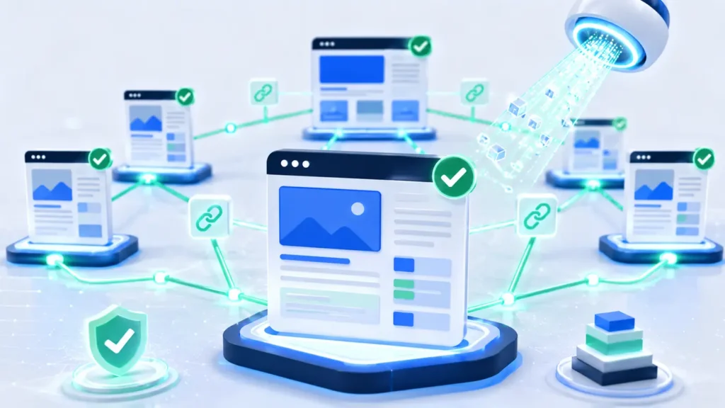 Orphan page reconnected with internal links and verified for AI search discovery