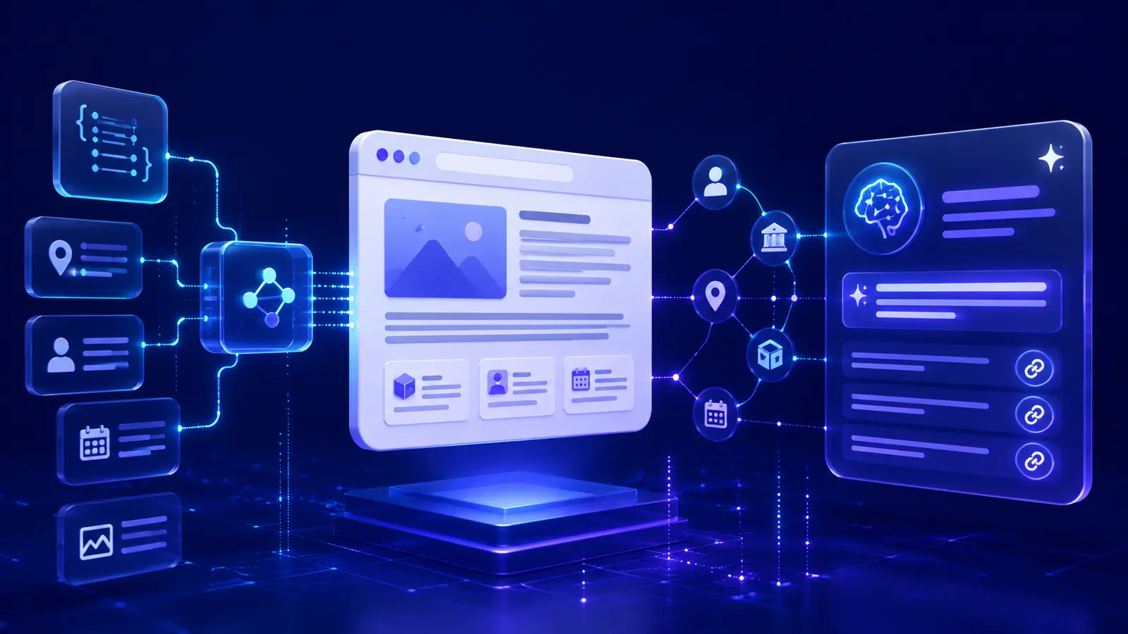 Structured data for AI search citations connecting a web page, entities and an AI answer